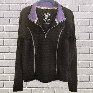 𝅺PINK Yoga 1/2‎ Zip Athletic Pullover.